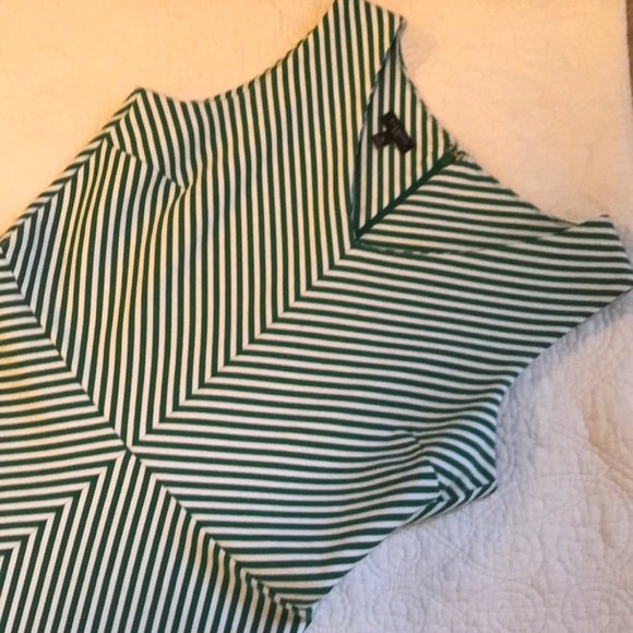 EUC Talbots Green and White Fit and Flare - Picture 5 of 8